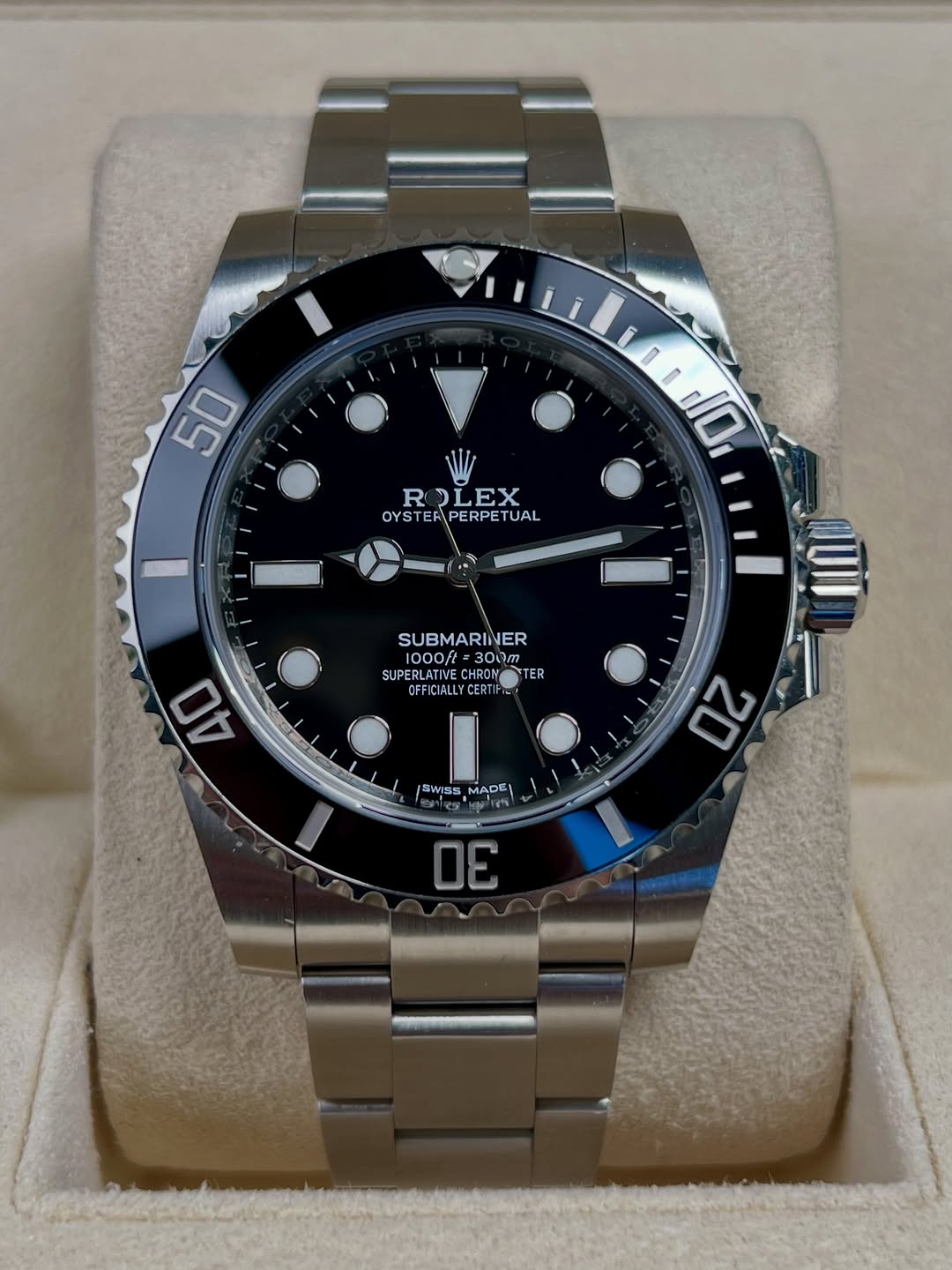 Rolex Submariner 40mm Ref. 114060 Black Dial Automatic Stainless Steel Full Set (2019)
