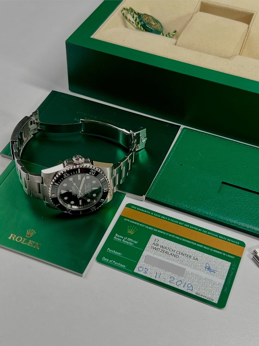 Rolex Submariner 40mm Ref. 114060 Black Dial Automatic Stainless Steel Full Set (2019) product image 7