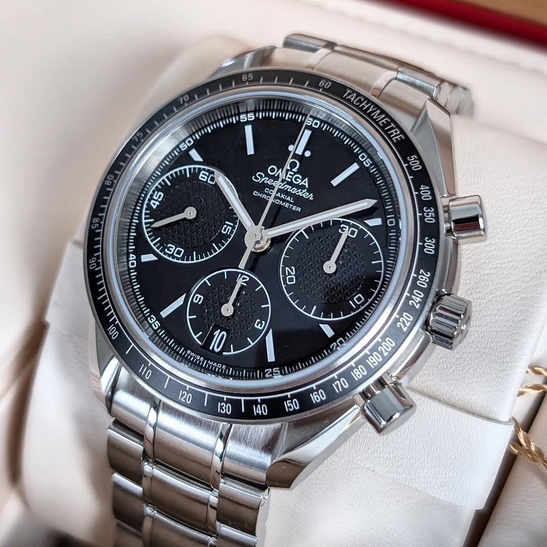 Omega Speedmaster Racing 40mm Ref. 326.30.40.50.01.001 Black Dial Automatic Chronograph Full Set (2025)