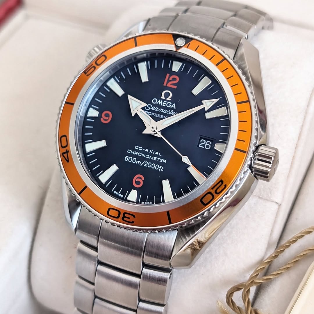 Omega Seamaster Planet Ocean 42mm Ref. 2209.50 Orange Bezel Automatic Full Set (Mk1)