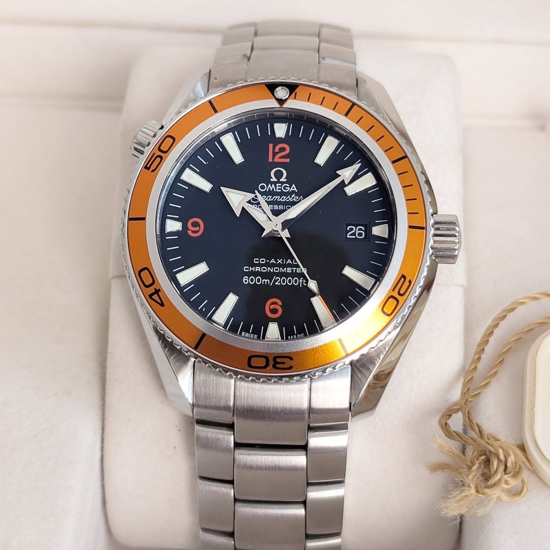 Omega Seamaster Planet Ocean 42mm Ref. 2209.50 Orange Bezel Automatic Full Set (Mk1) product image 2