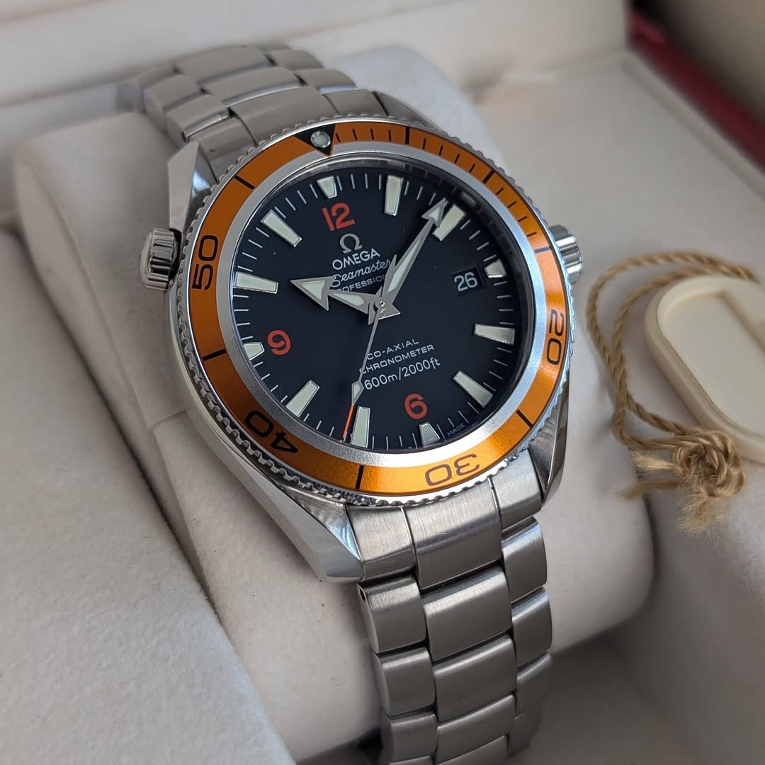 Omega Seamaster Planet Ocean 42mm Ref. 2209.50 Orange Bezel Automatic Full Set (Mk1) product image 3