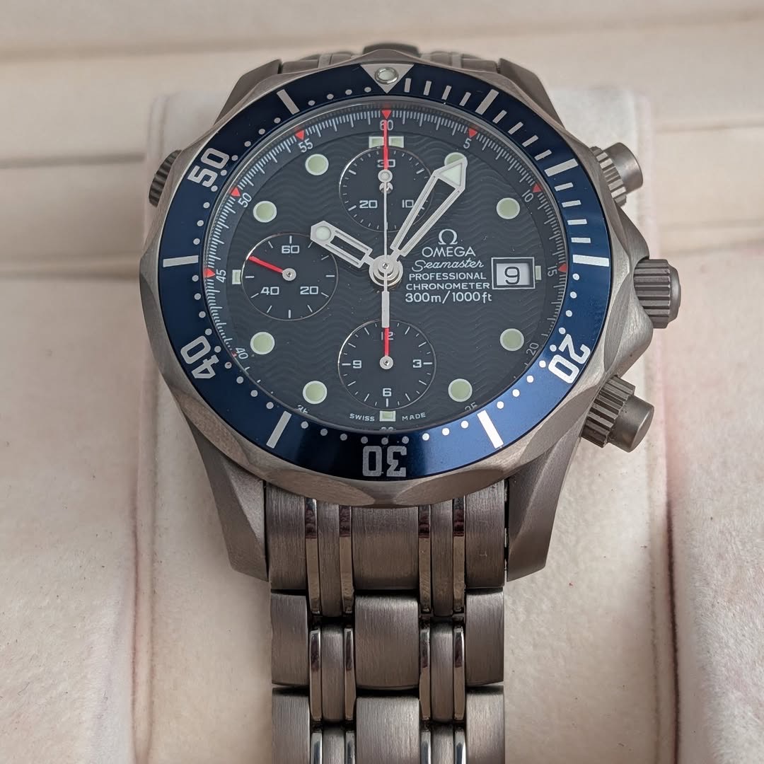 Omega Seamaster Professional Chronograph 42mm Ref. 2298.80 Titanium Automatic Full Set NOS product image 2