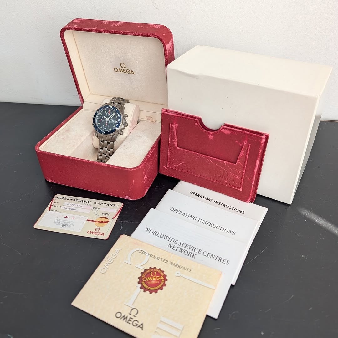 Omega Seamaster Professional Chronograph 42mm Ref. 2298.80 Titanium Automatic Full Set NOS product image 5
