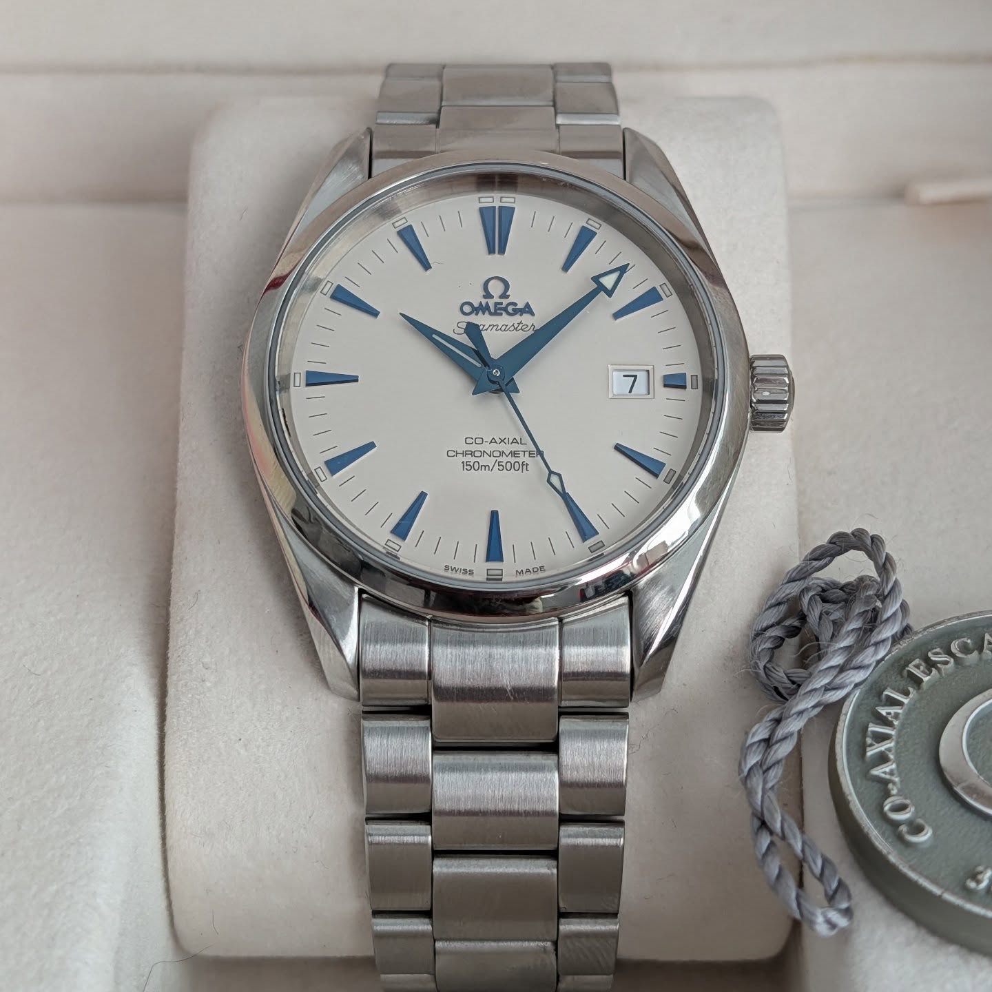 Omega Seamaster Aqua Terra 39mm Ref. 2503.33 White Dial Mk1 Automatic Full Set Serviced product image 2