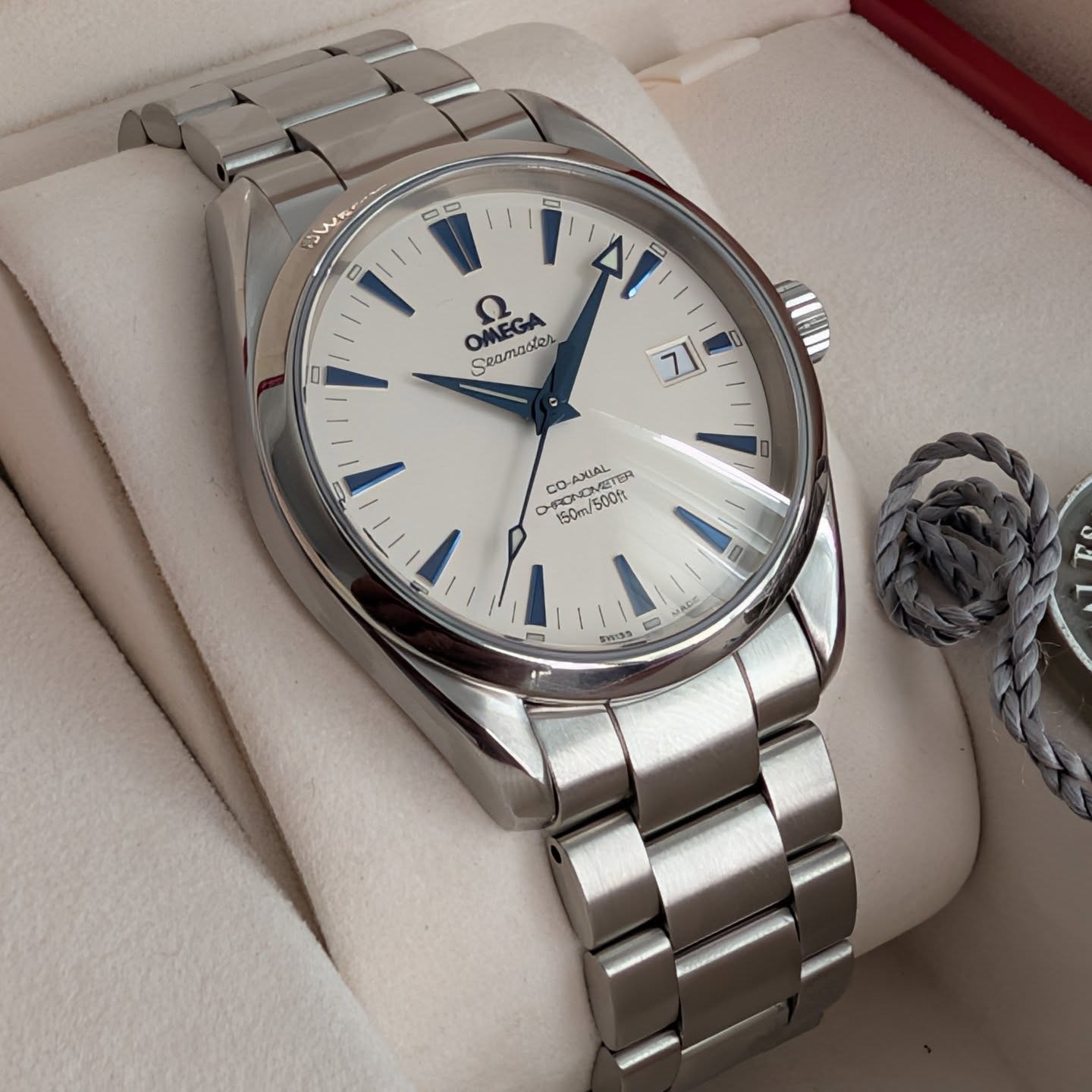 Omega Seamaster Aqua Terra 39mm Ref. 2503.33 White Dial Mk1 Automatic Full Set Serviced product image 3
