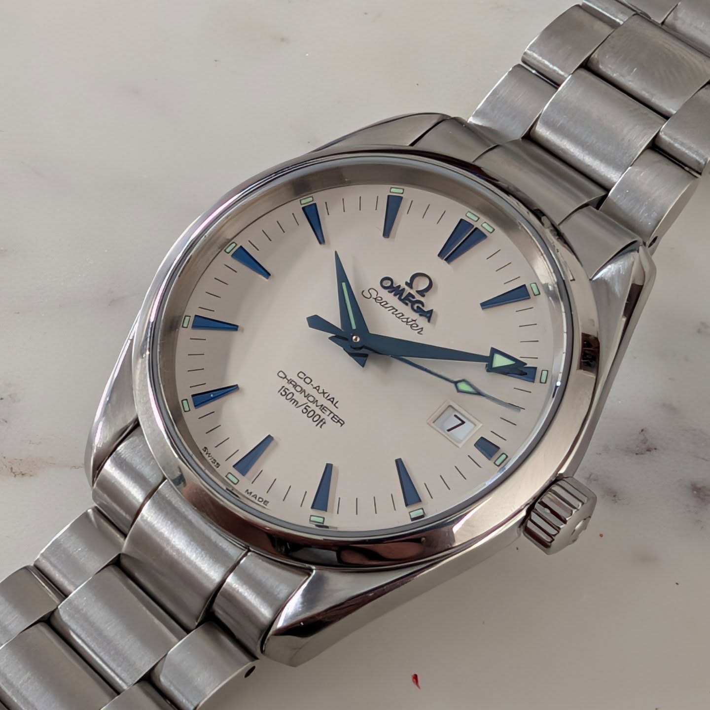 Omega Seamaster Aqua Terra 39mm Ref. 2503.33 White Dial Mk1 Automatic Full Set Serviced product image 4